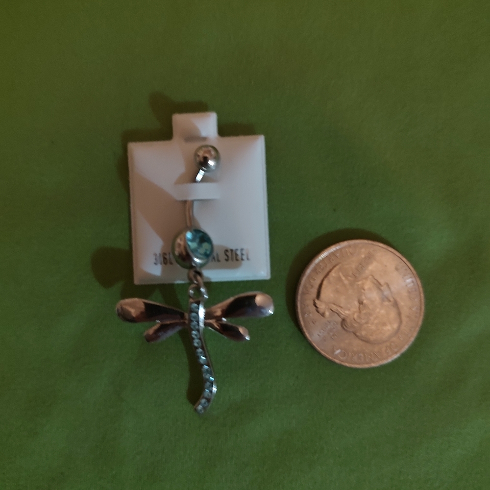 4/$20 Dragon Fly Belly Ring